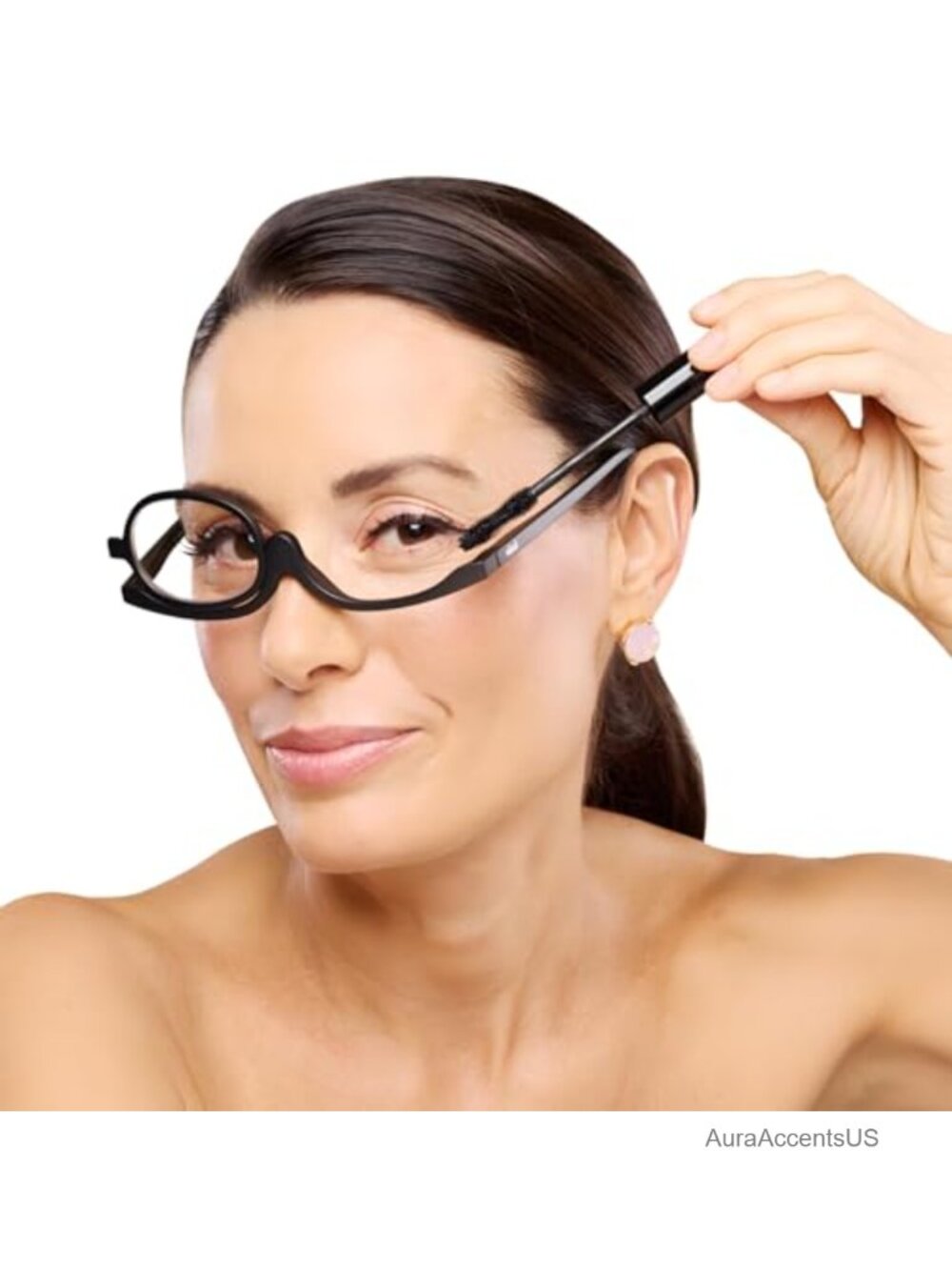Flip-Up Makeup Reading Glasses 1.5 Diopter Magnifying Readers for Women